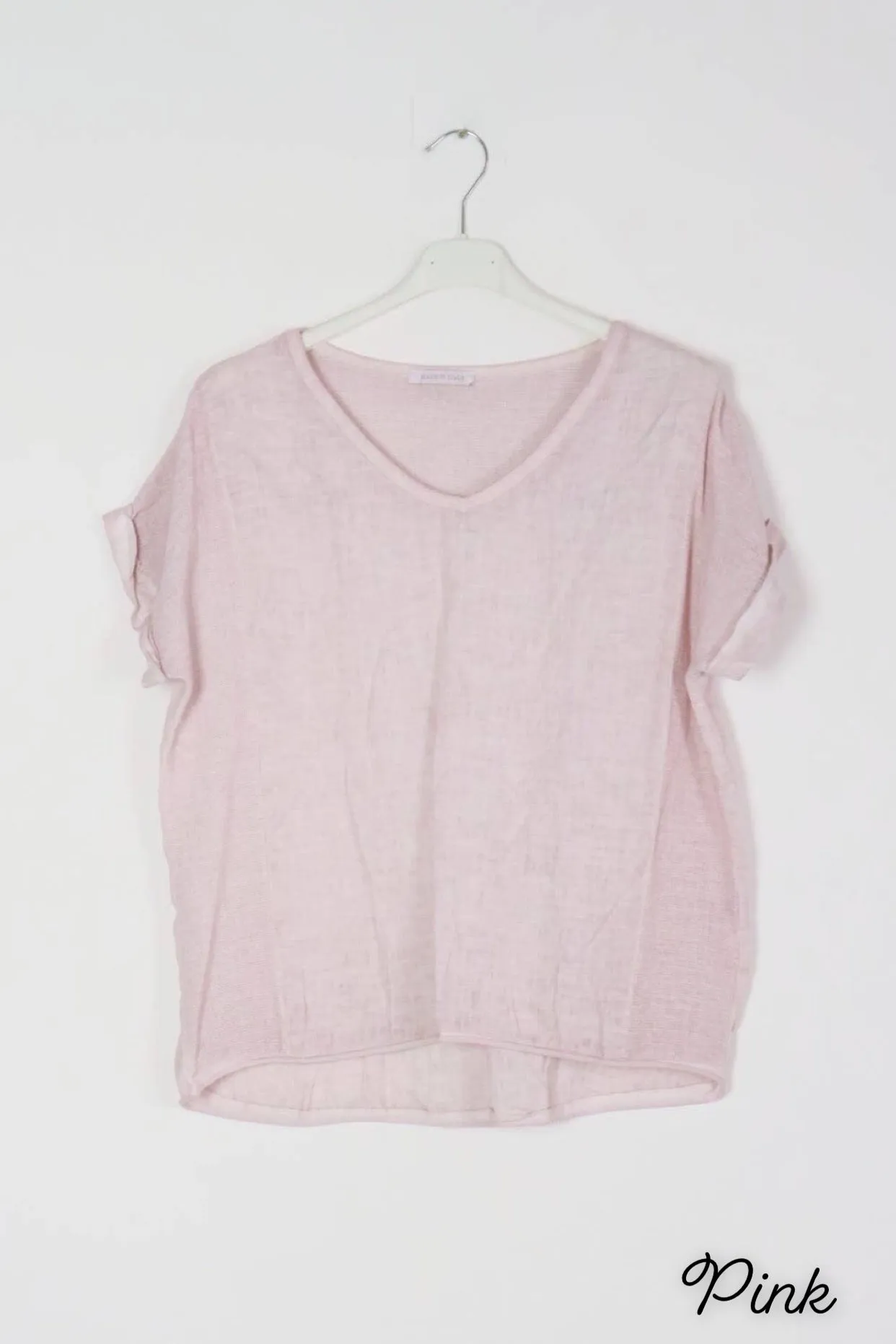 651 Textured Linen Gauze Top