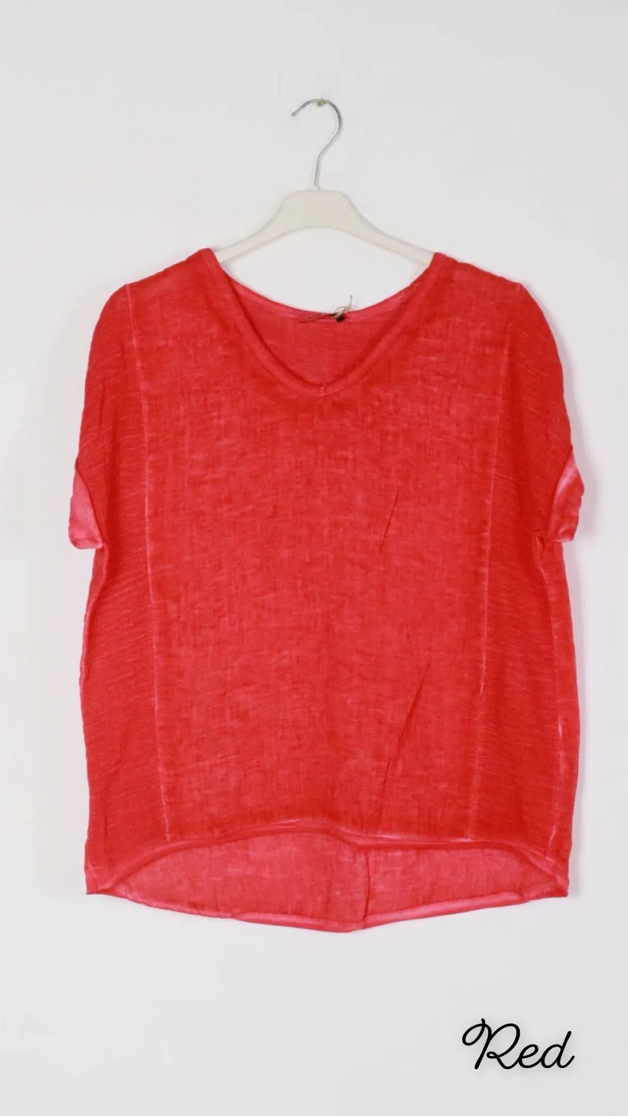 651 Textured Linen Gauze Top