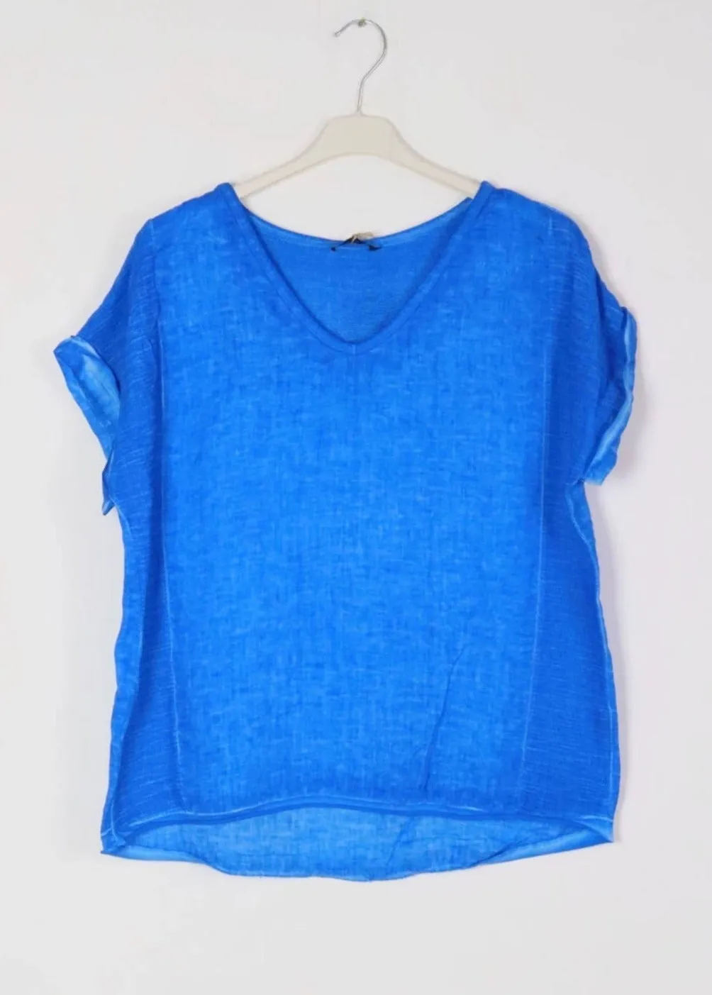 651 Textured Linen Gauze Top