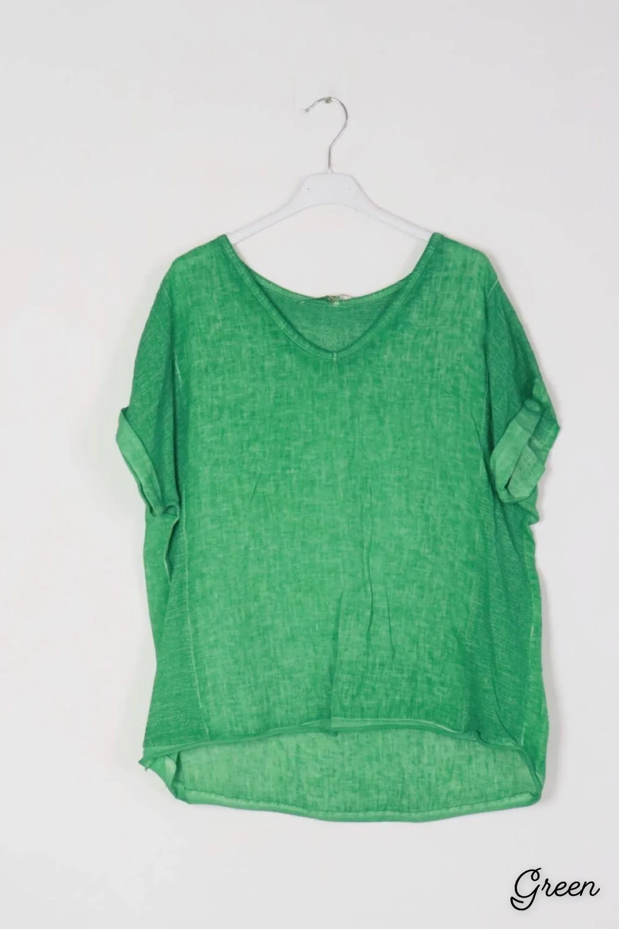 651 Textured Linen Gauze Top