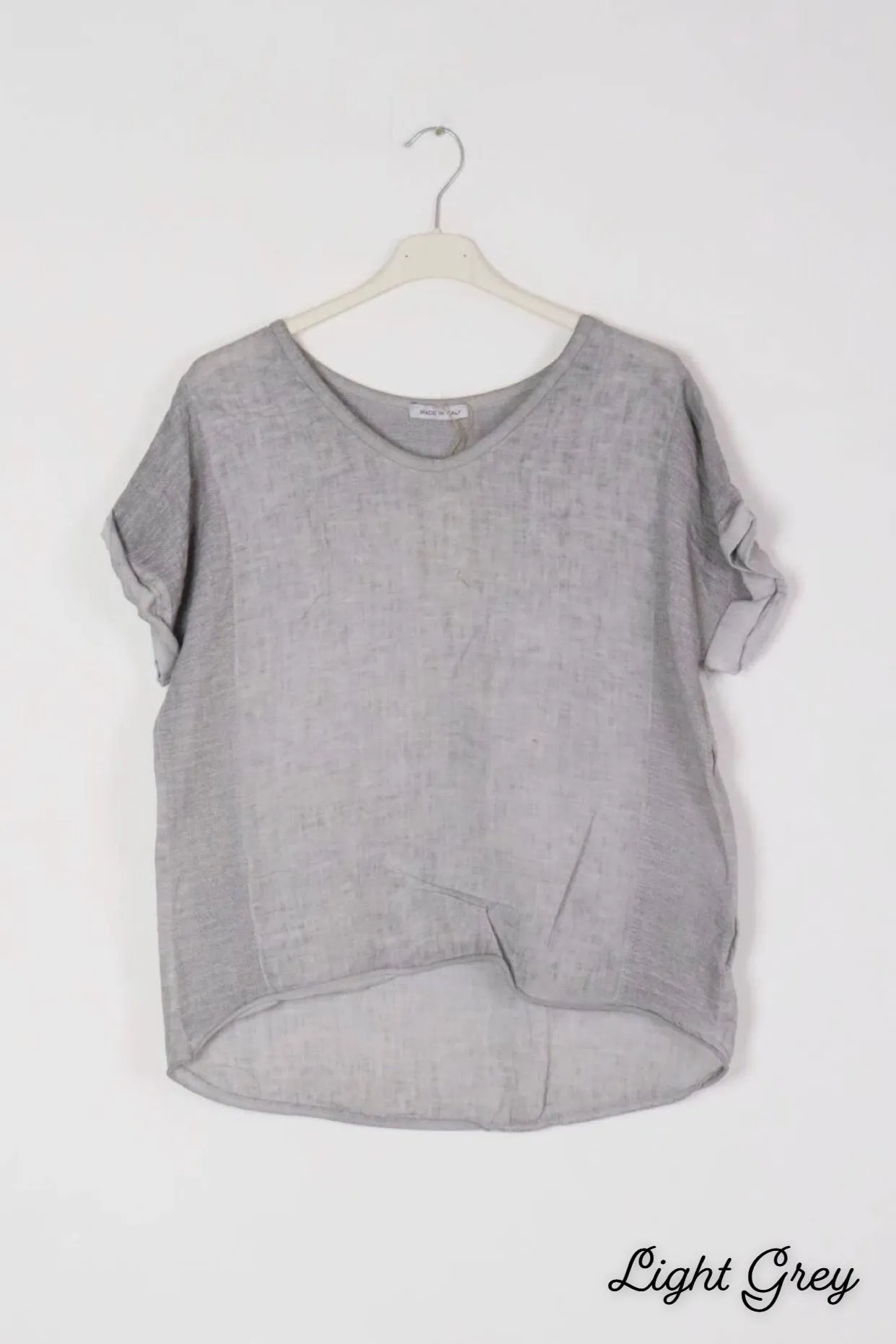 651 Textured Linen Gauze Top