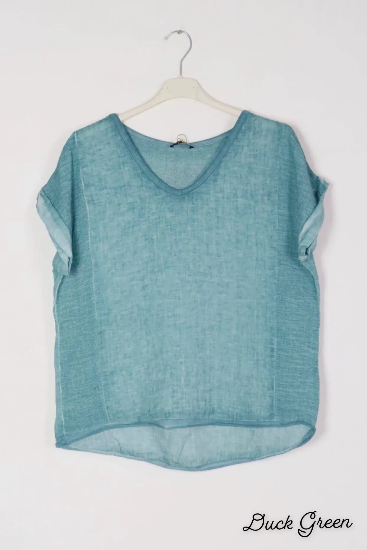 651 Textured Linen Gauze Top