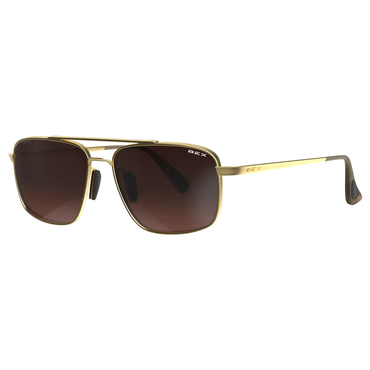 ACCEL GOLD/BROWN/SILVER SUNGLASSES