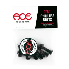 Ace - 7/8 Phillips Bolts Black