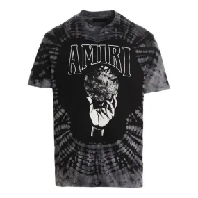 AMIRI CRYSTAL BALL TIE-DYE T-SHIRT BLACK