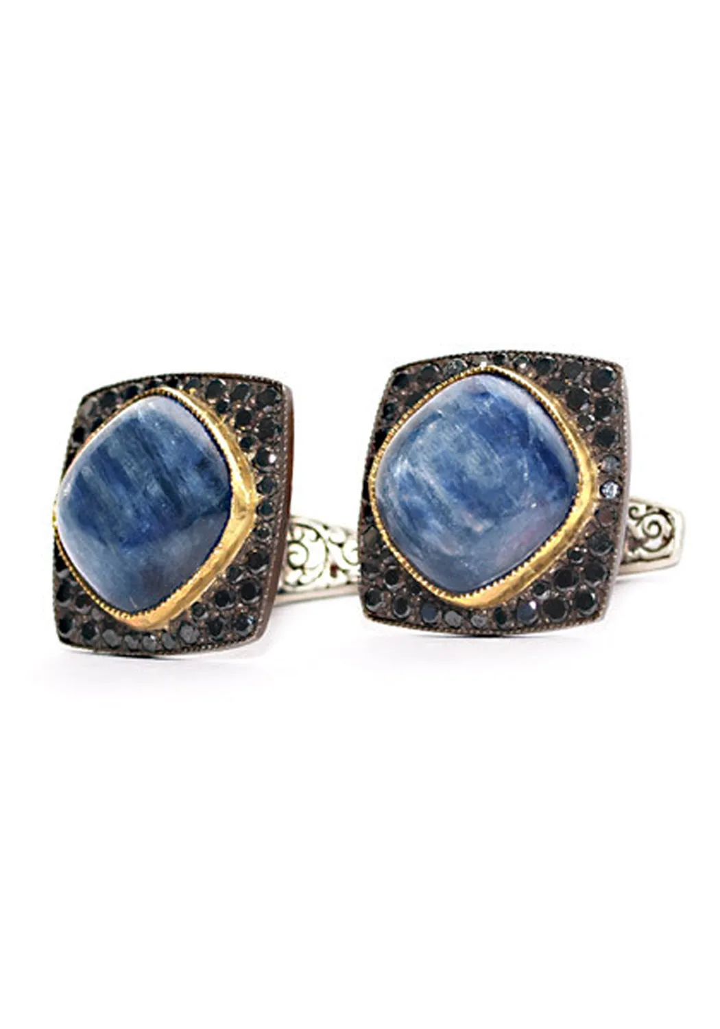 Arman Sarkisyan Black Diamond & Blue Kyanite Cufflinks