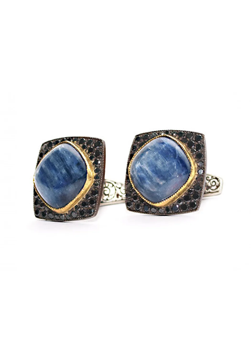 Arman Sarkisyan Black Diamond & Blue Kyanite Cufflinks