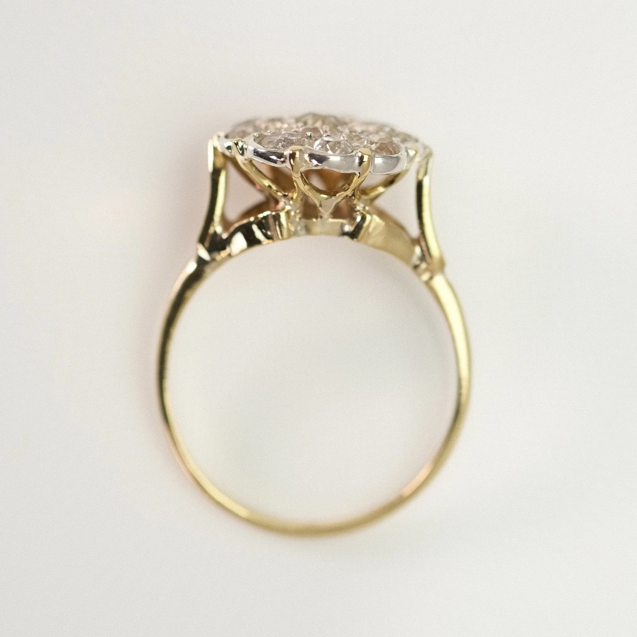 Art Deco Diamond Cluster Diamond Ring