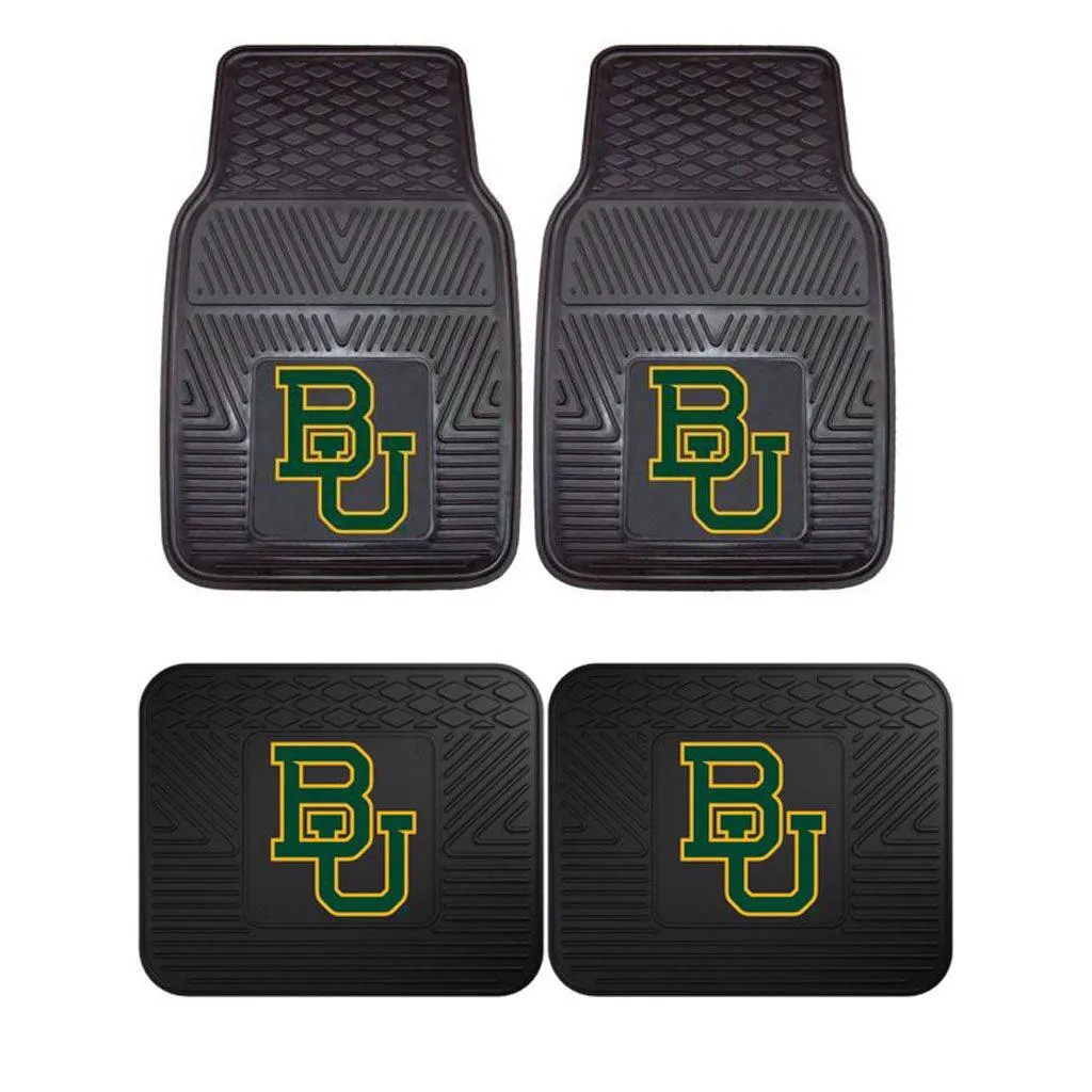 Baylor University 2pk Heavy Duty Vinyl Car Mat Set