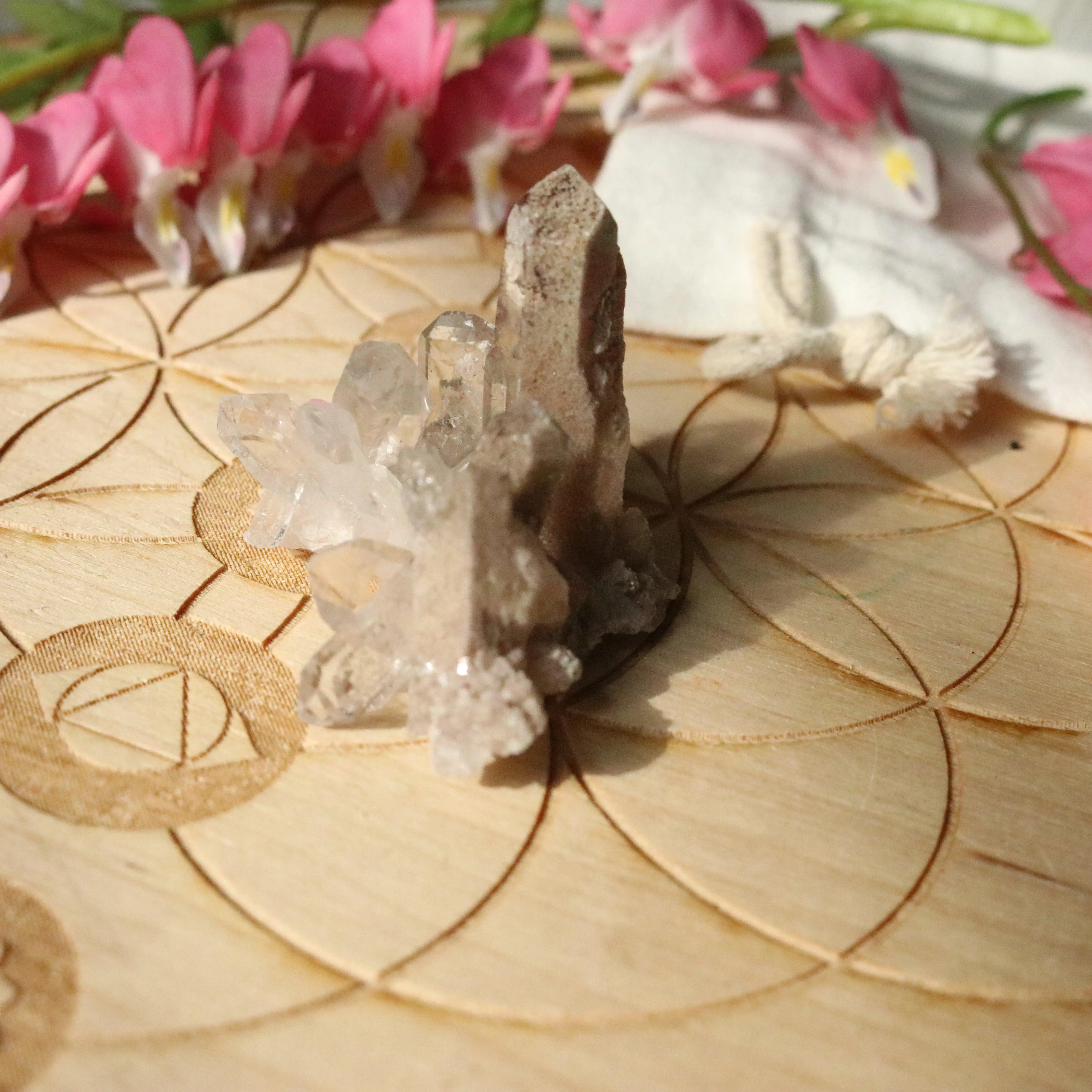 Beautiful and Unique Inclusion Quartz Cluster from Brazil ~ A Powerful Healer