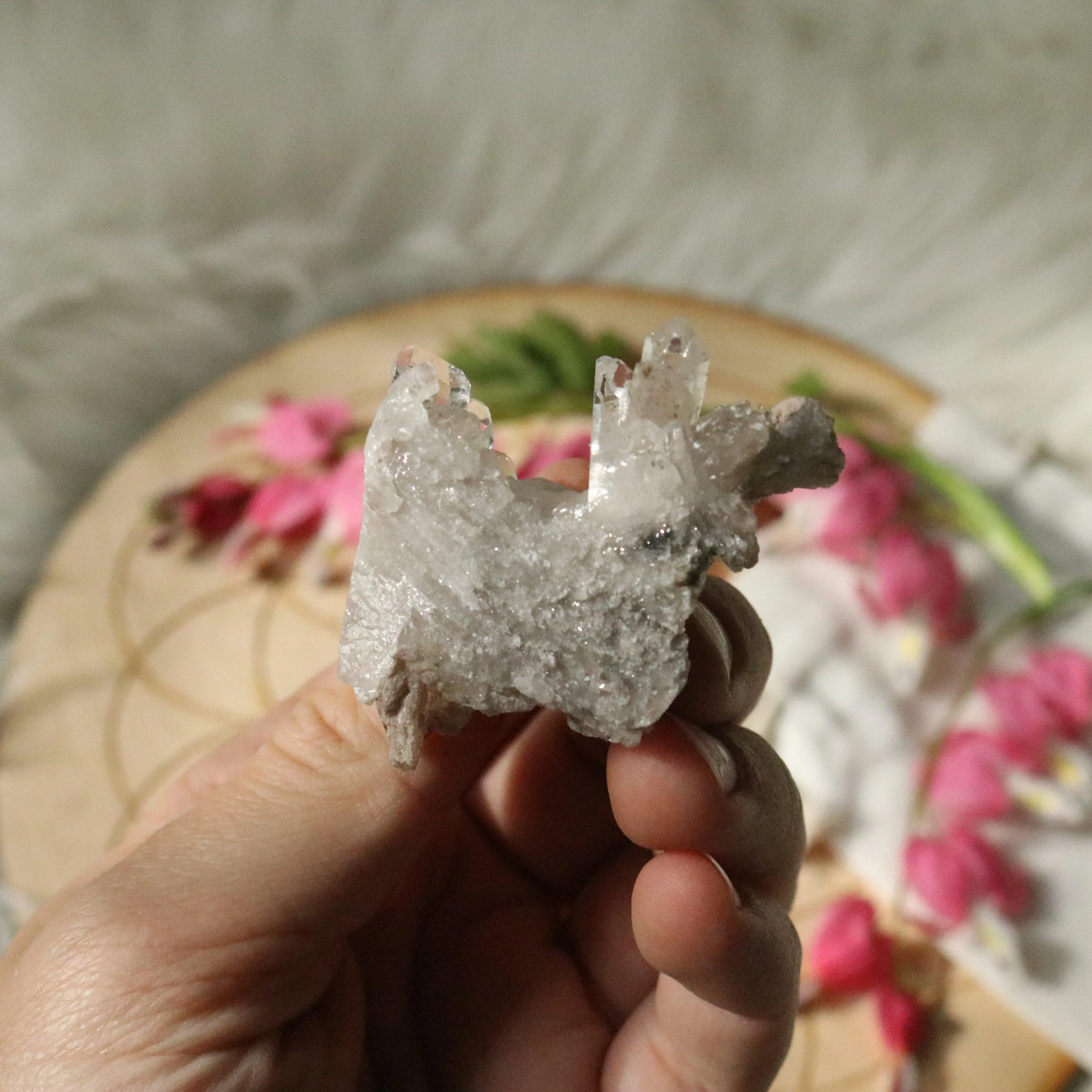 Beautiful and Unique Inclusion Quartz Cluster from Brazil ~ A Powerful Healer