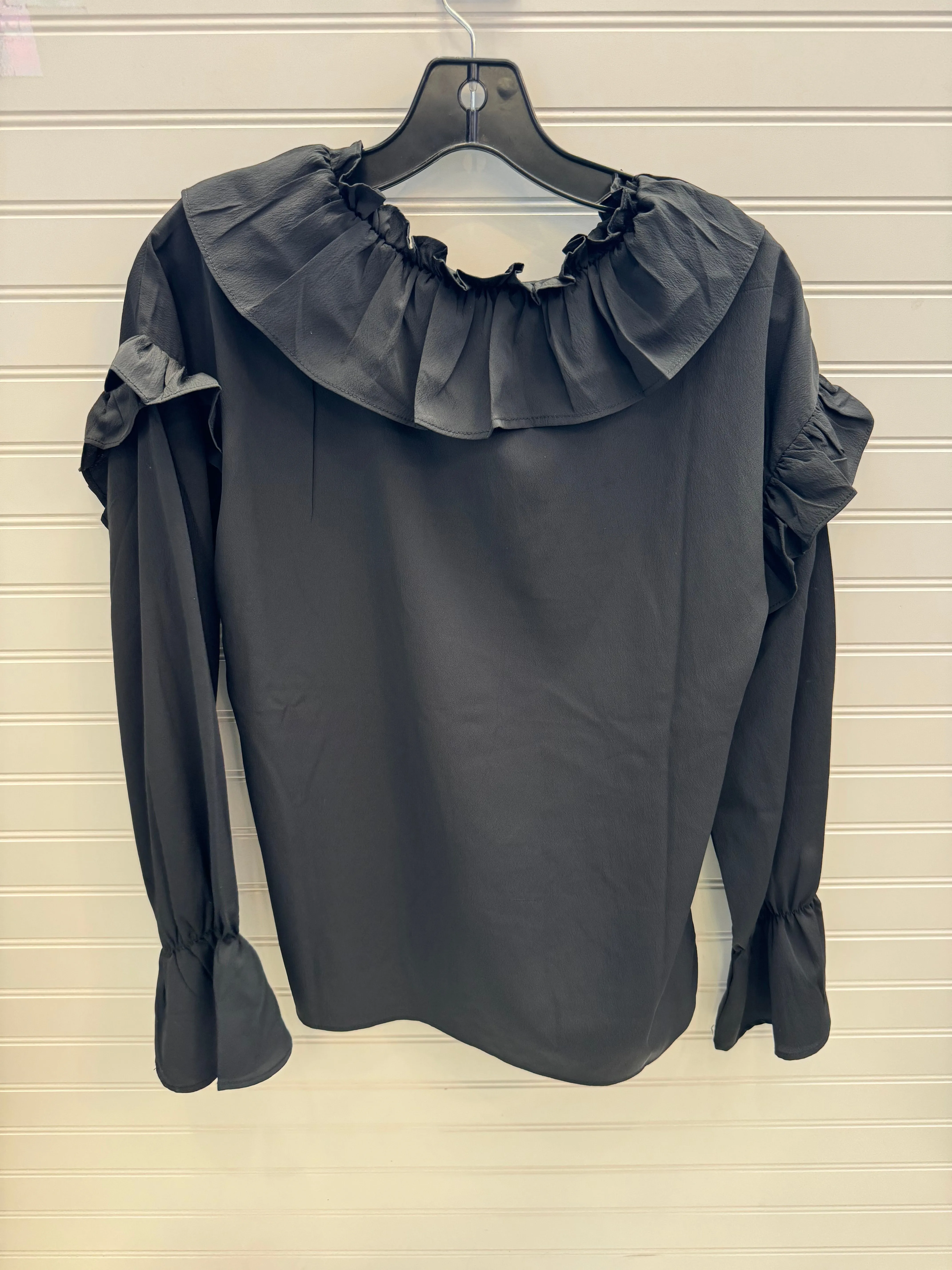 Blouse Long Sleeve By Walter Baker In Black, Size: S