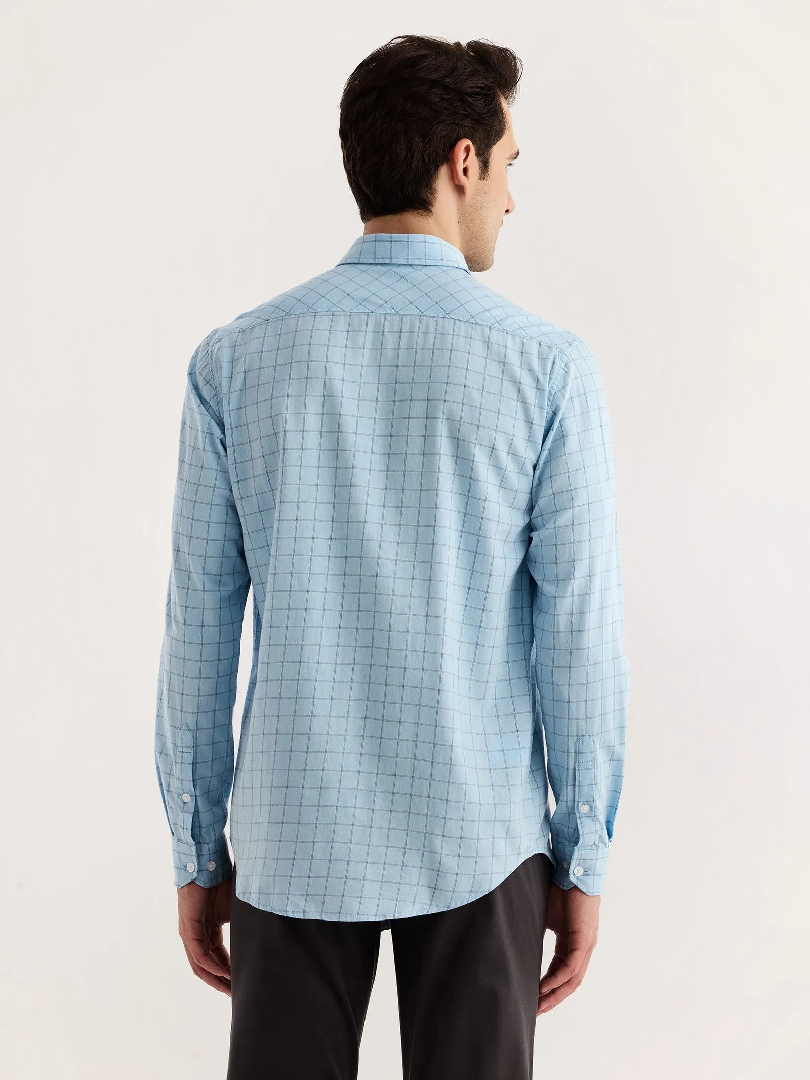 Blue Checked Shirt