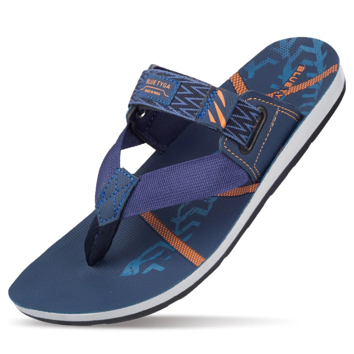 Blue Tyga Gents Textured Thong Sandal  - BT1310 Blue