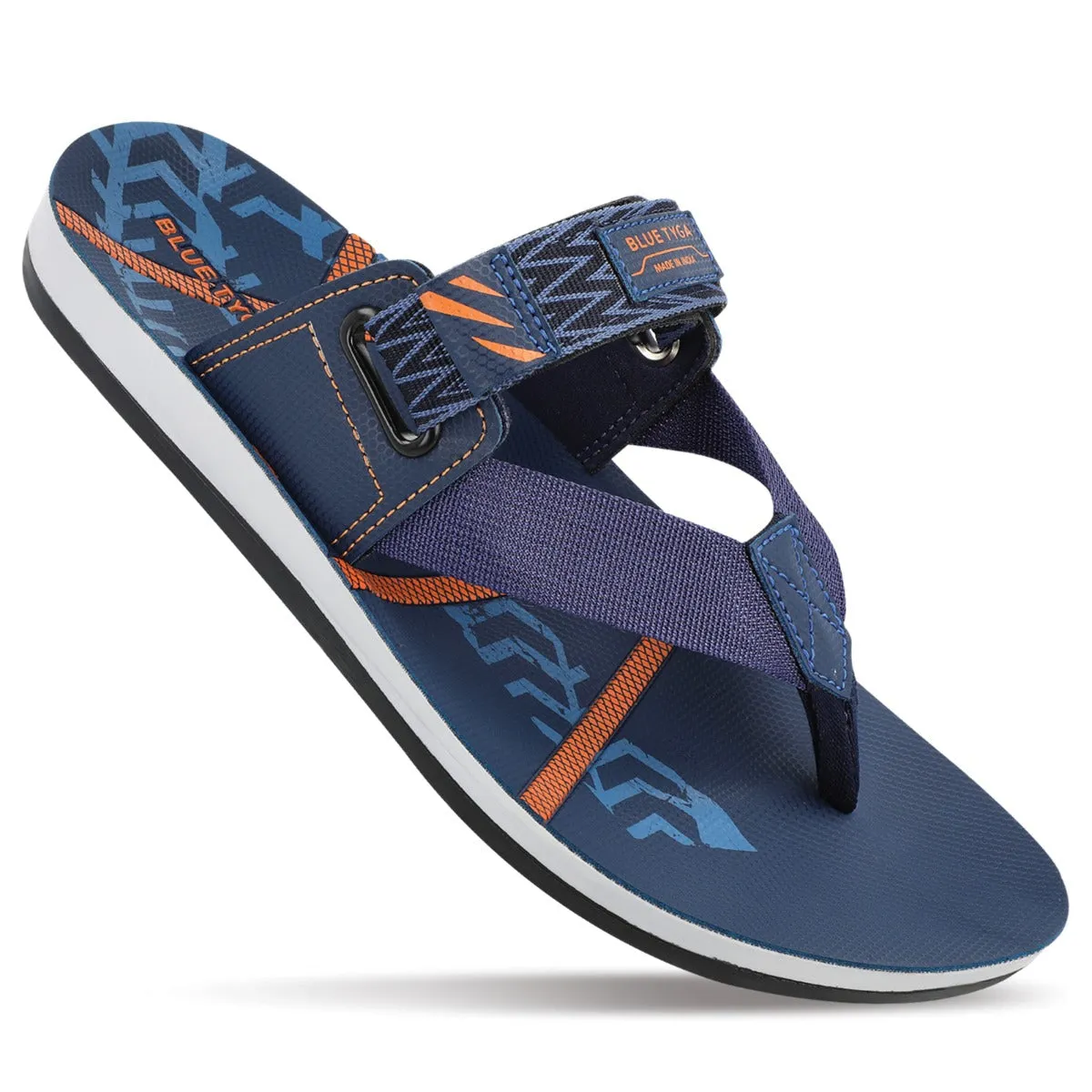 Blue Tyga Gents Textured Thong Sandal  - BT1310 Blue