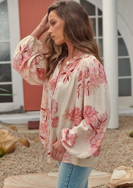 Blush Print Top