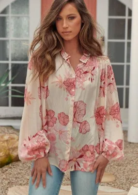 Blush Print Top