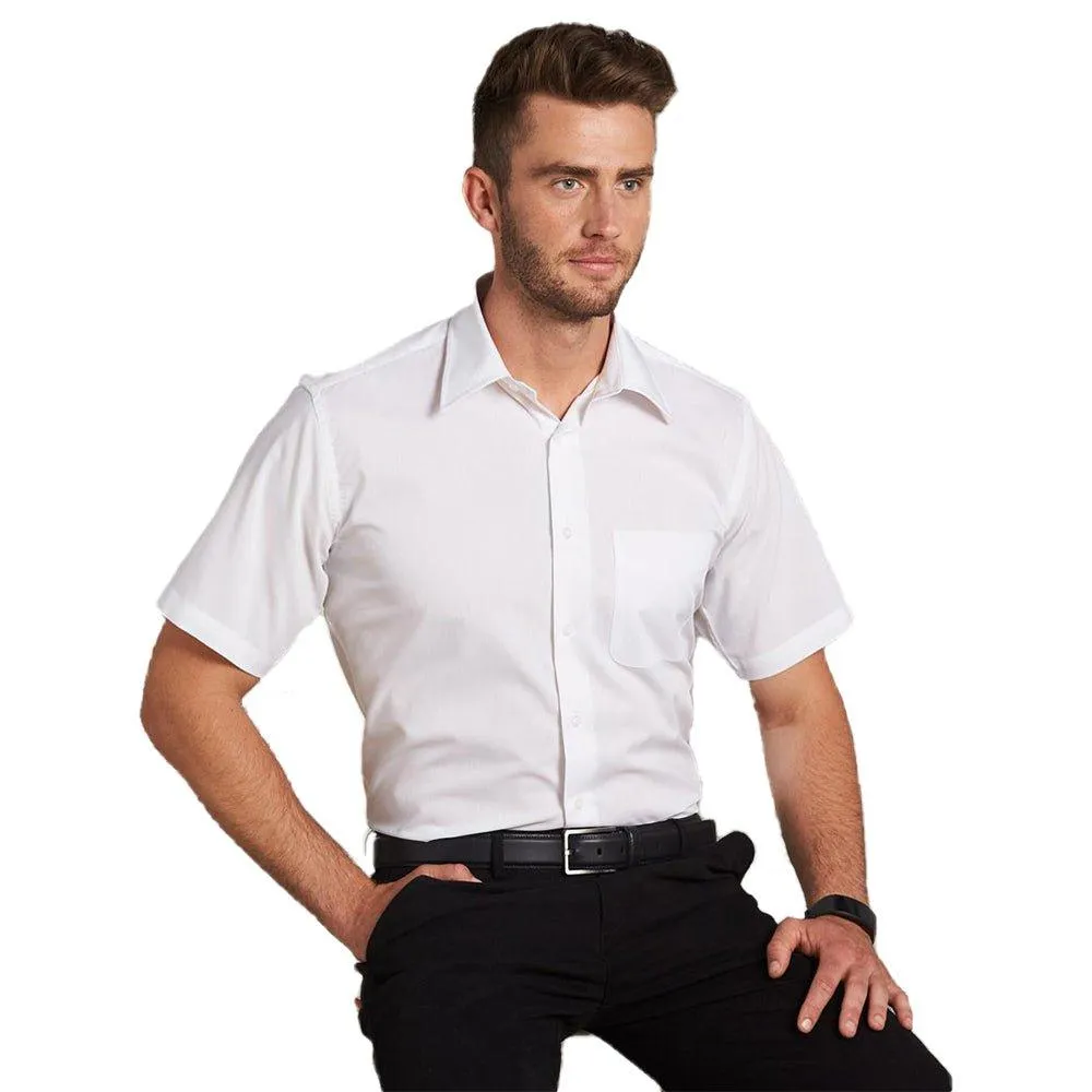 BS08S Men's Telfon Executive Short Sleeve Shirt