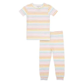 candy stripe modal magnetic no drama pajama short sleeve set