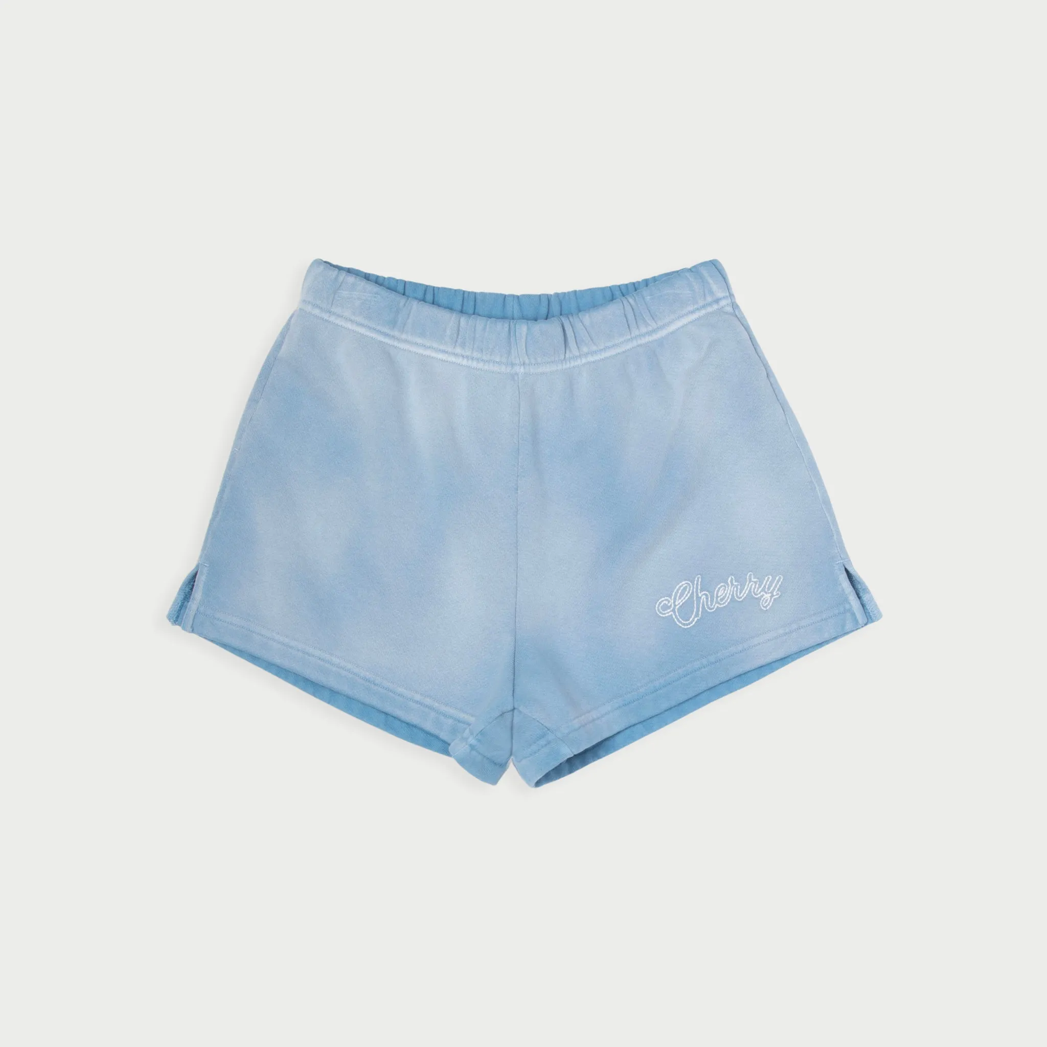 Cherry Women's Sweatshort (Sky Blue)