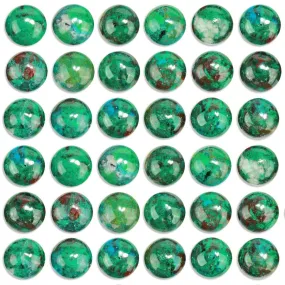 Chrysocolla 8mm Coin Cabochon - CLEARANCE