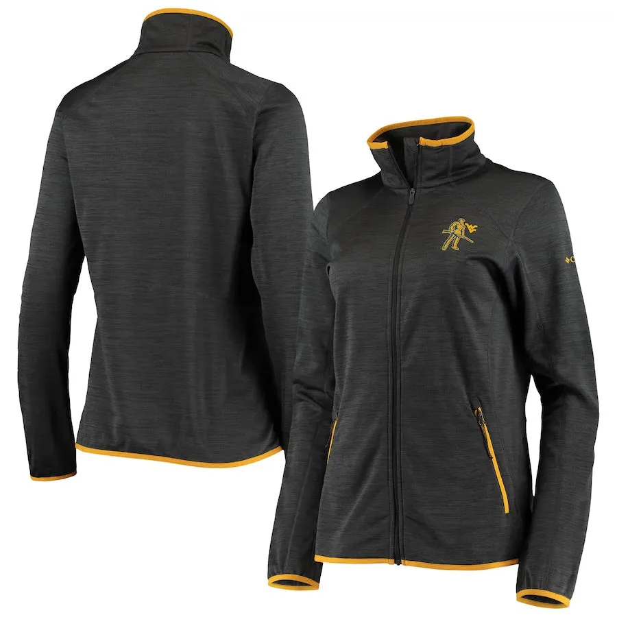 COLUMBIA WOMEN’S SAPPHIRE TRAIL FULL-ZIP JACKET - HEATHERED CHARCOAL