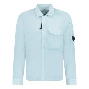 CP COMPANY CHROME-R POCKET OVERSHIRT LIGHT BLUE