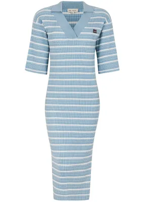 Esmé Studios Aura Polo Kjole ES123-205 Blue Fog Stripes