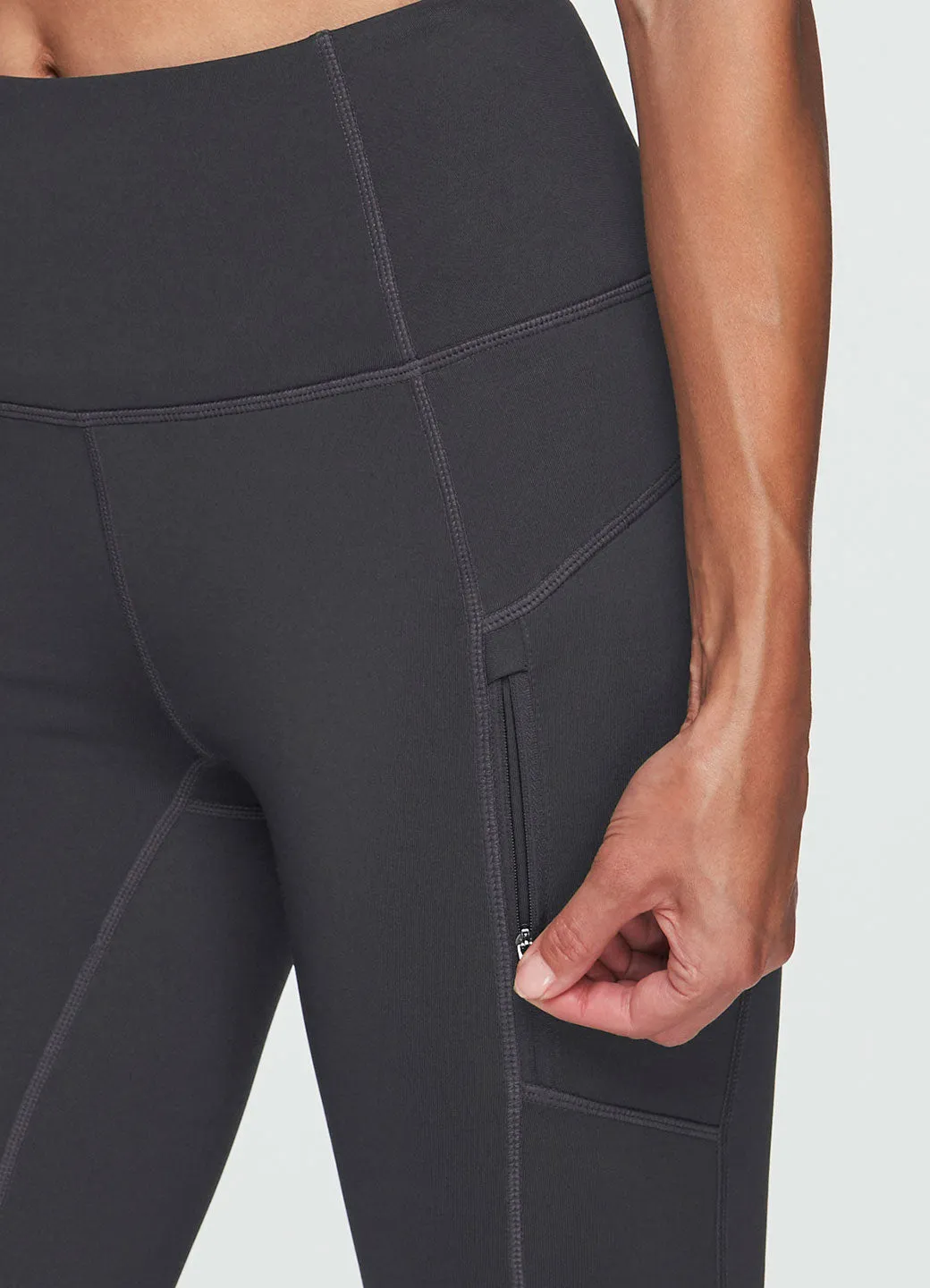 Fleece Lined Zip Pocket Legging