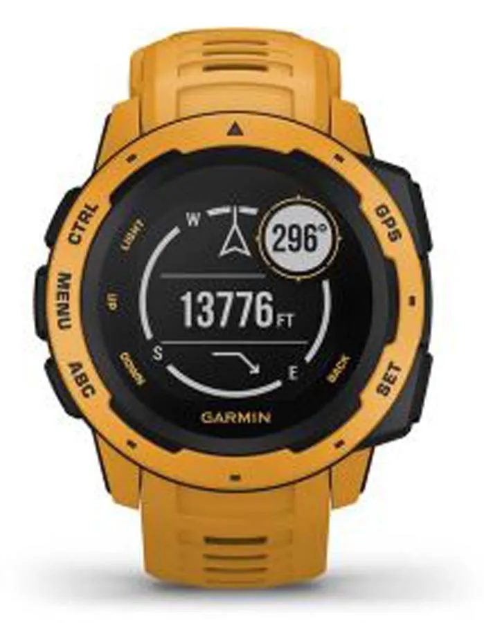 Garmin Instinct GPS Multipsort Watch - Sunburst -  Heart Rate Monitor - 100M