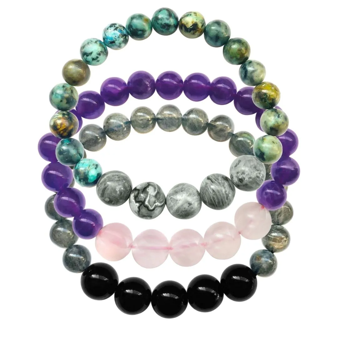 Gemstone Bracelets for Gratitude, Resilience and Finding Adventures