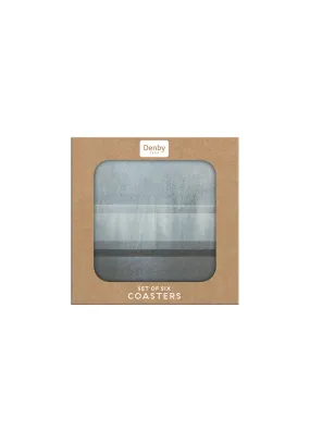 Grey  6 Piece Coasters - Grey