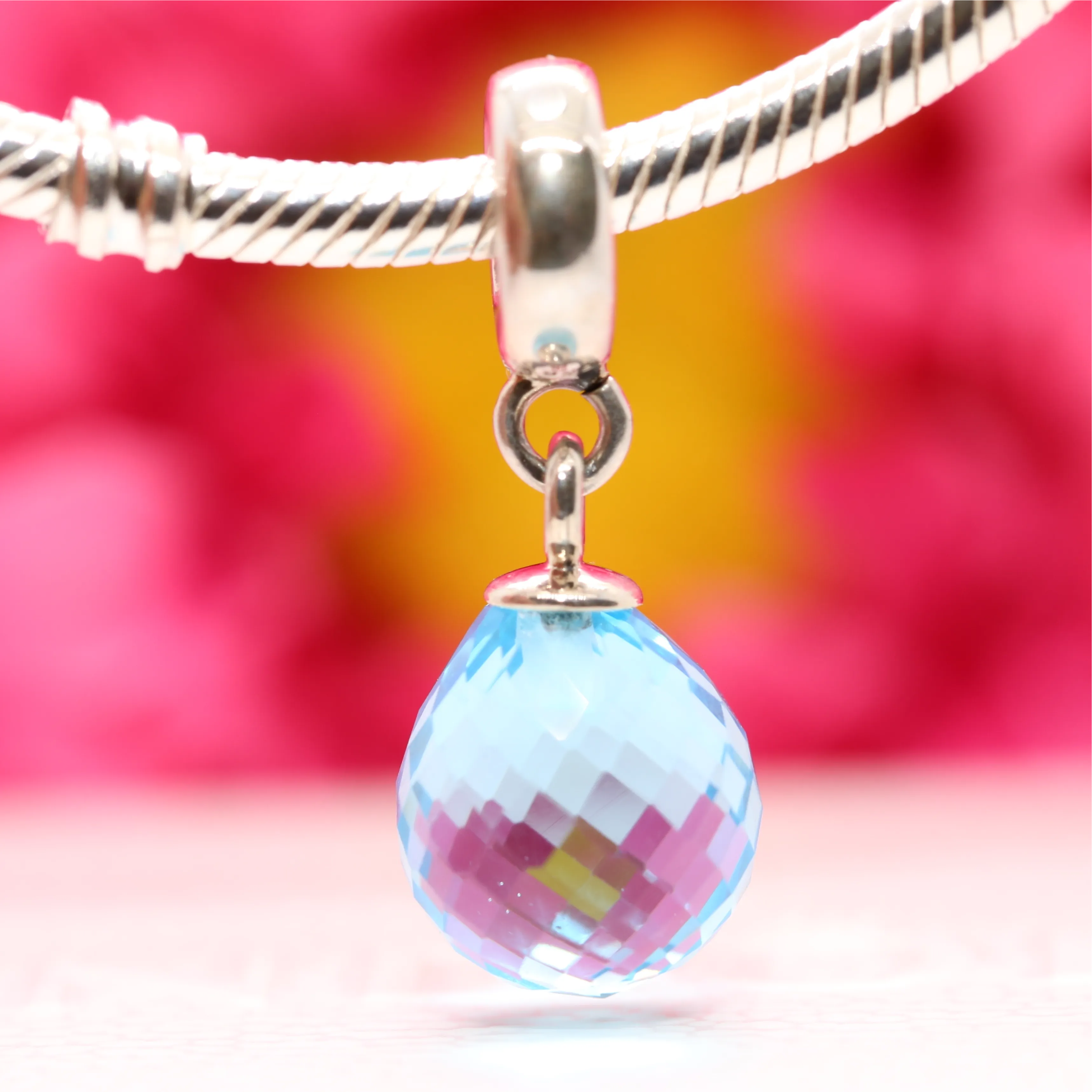 Ice Blue Fascinating Beauty Charm 791602CLB