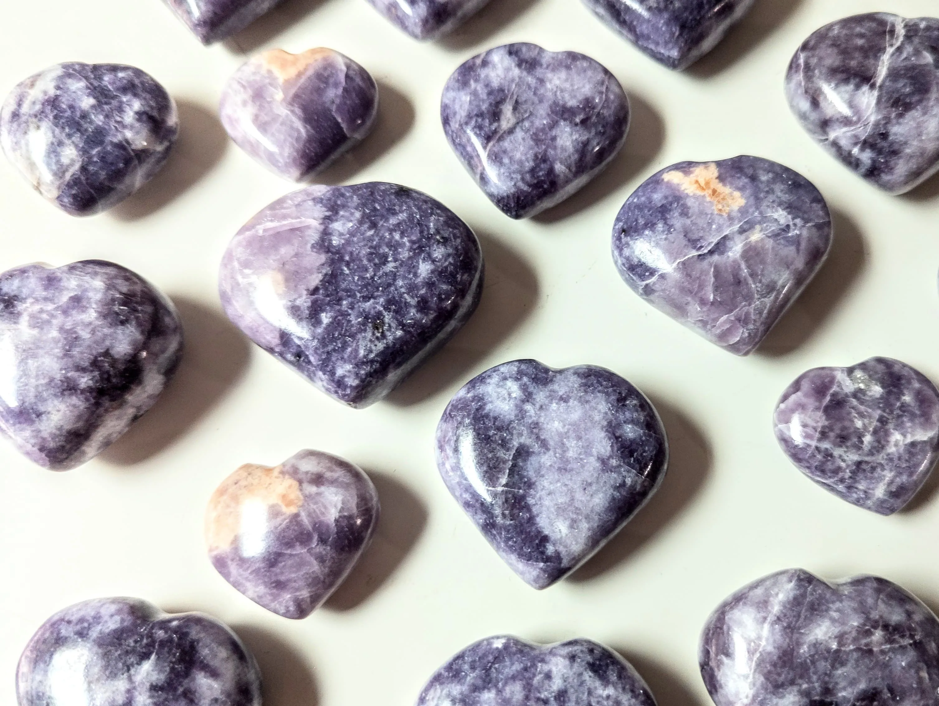 Lepidolite Heart