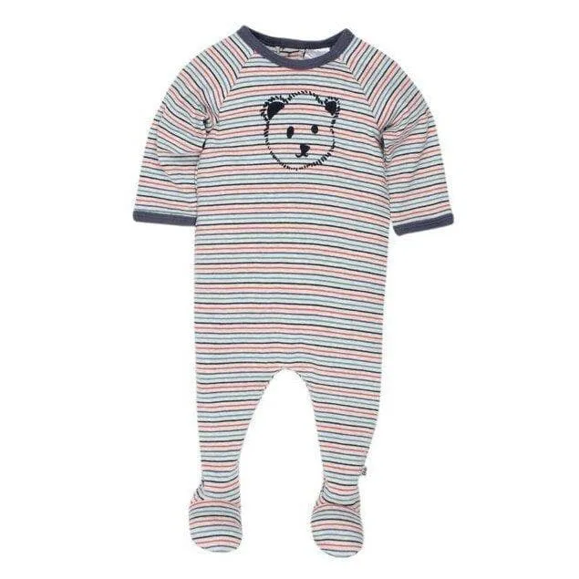 Long Sleeve Bear Romper with Feet