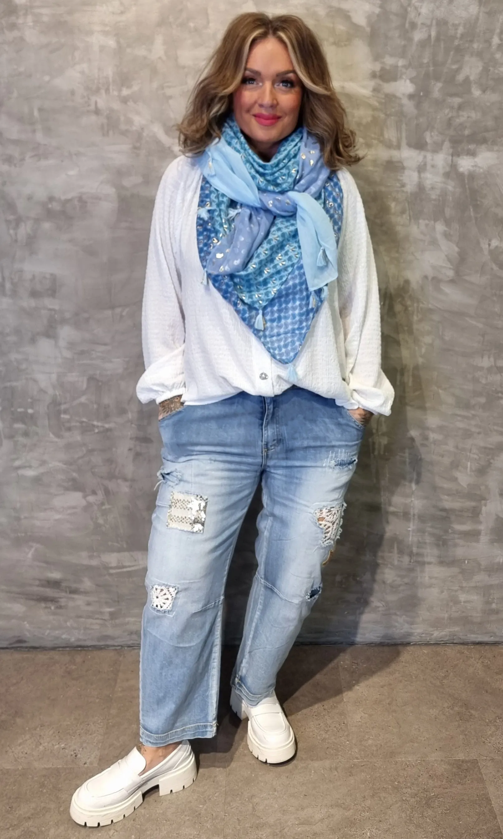 Lucy Scarf Blue