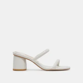 MANDIE HEELS WHITE STELLA