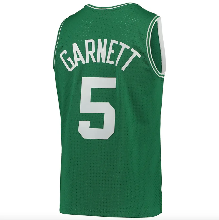 Men's Boston Celtics Kevin Garnett Mitchell & Ness Kelly Green Hardwood Classics 2007-08 Swingman Jersey