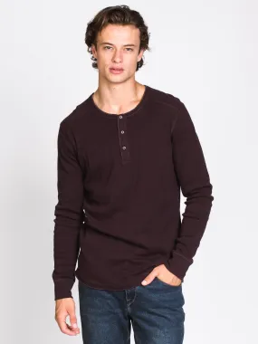 MENS MAX SLUB HENLEY - CLEARANCE