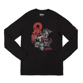 Monsters Black Long Sleeve Tee