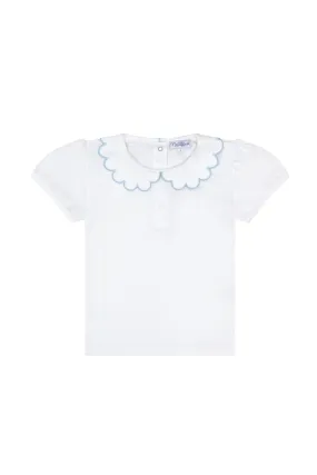 Nella Scallops Short Sleeve Tee