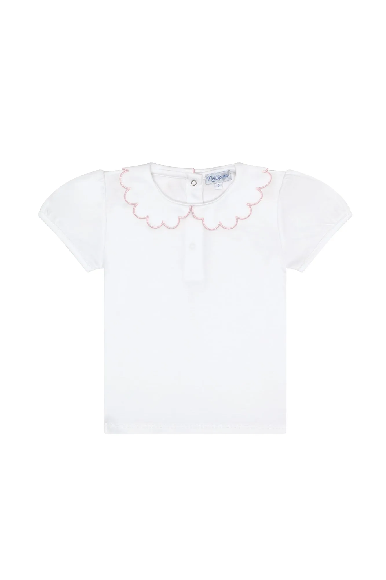 Nella Scallops Short Sleeve Tee