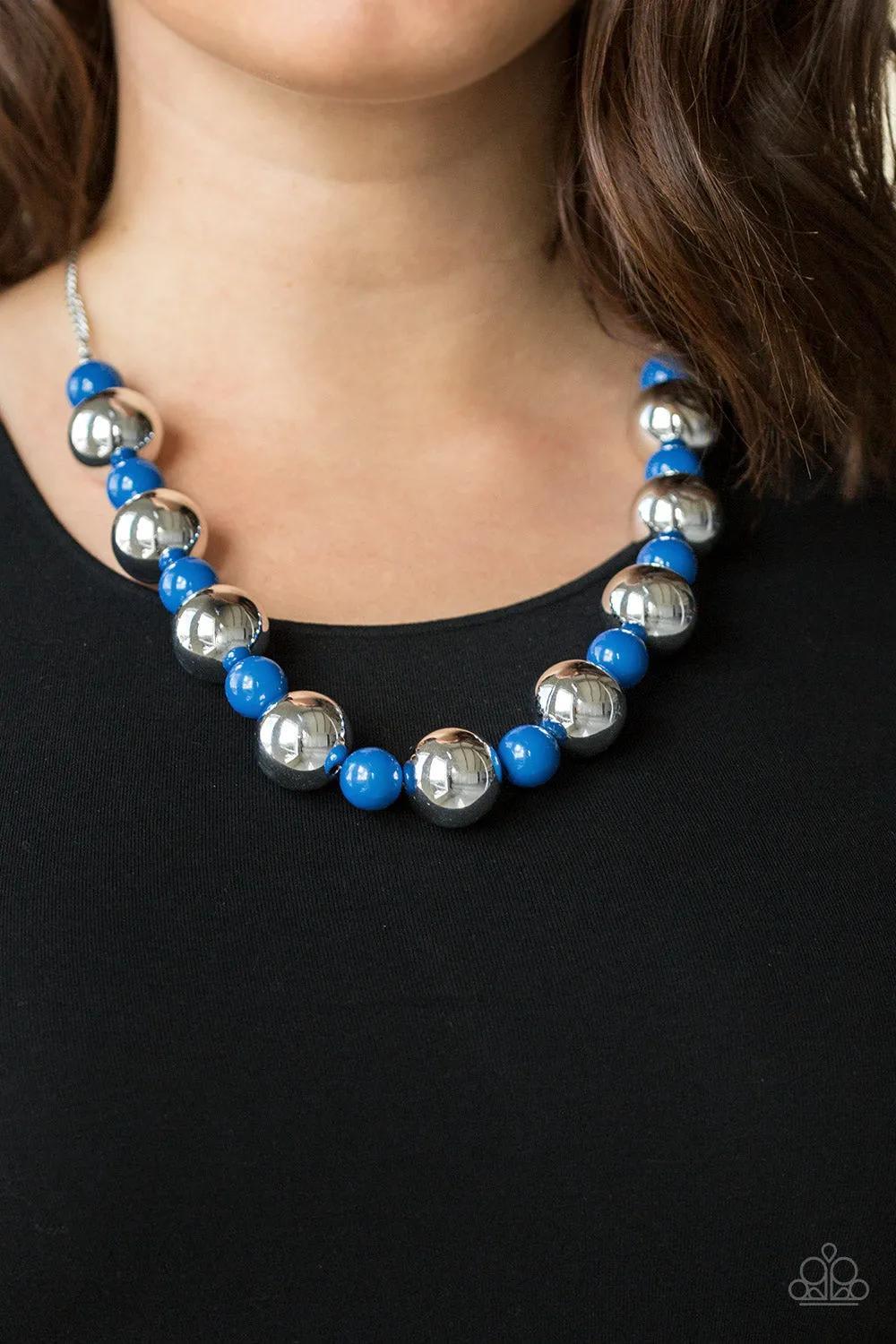 Paparazzi Accessories  - Top Pop #N132 Box 2 - Blue Necklace