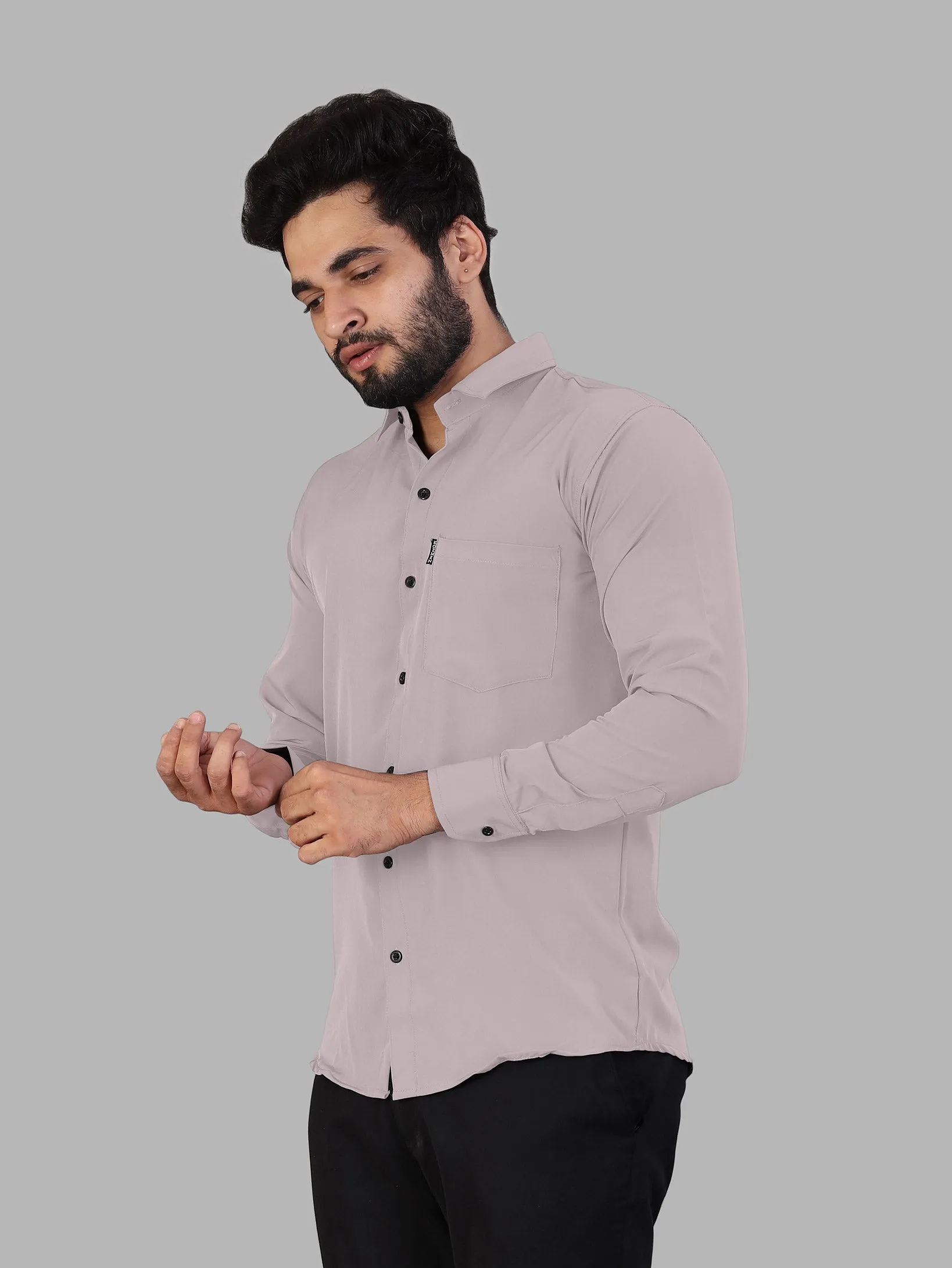 Papaya Whip Expandable Full Sleeve Shirt