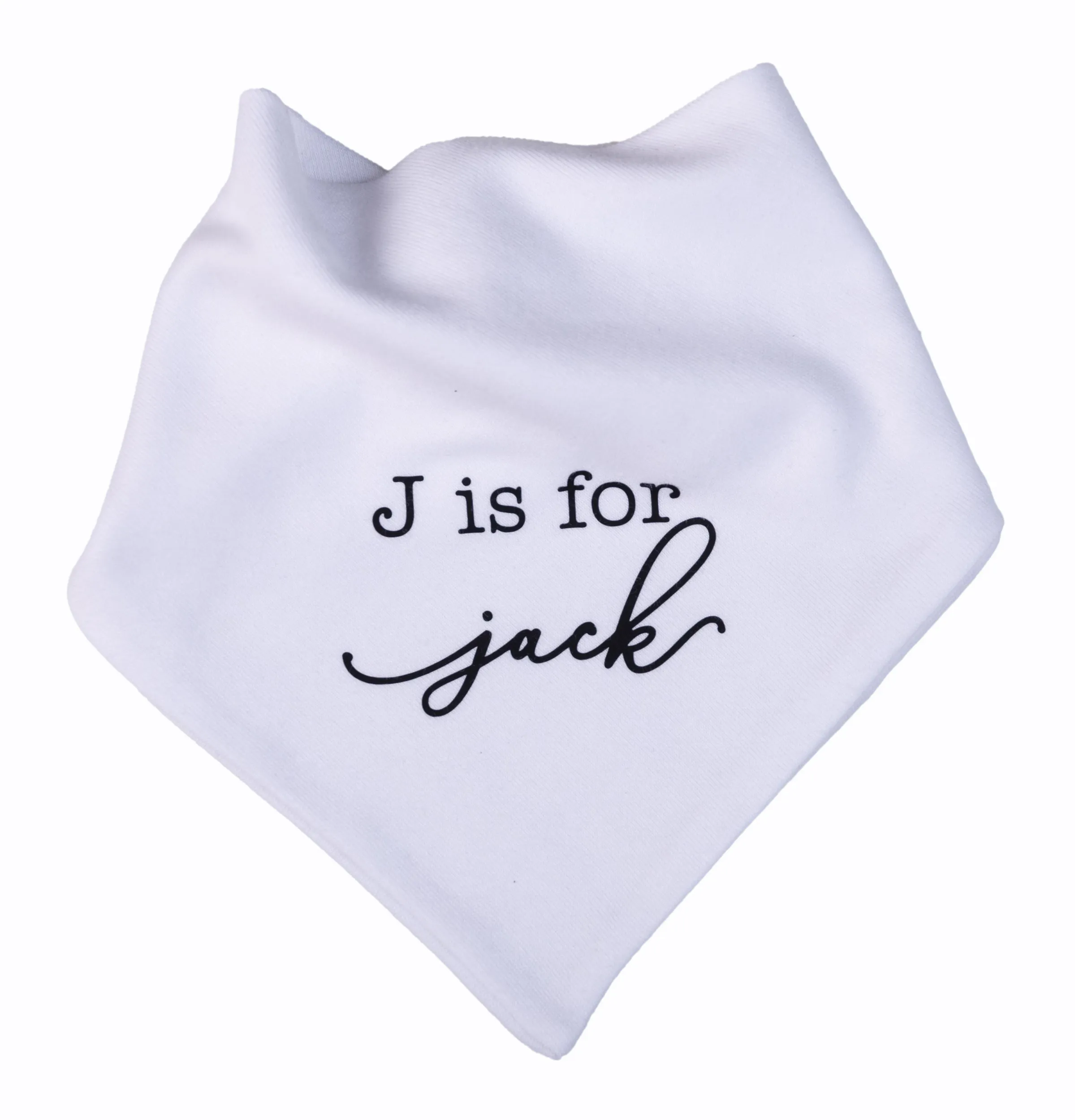 Personalised Baby Printed Bandanna Bib