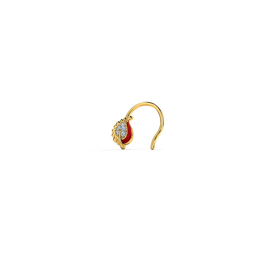 Petite Pasiley Floral Nose Pin [pre order] - SP001