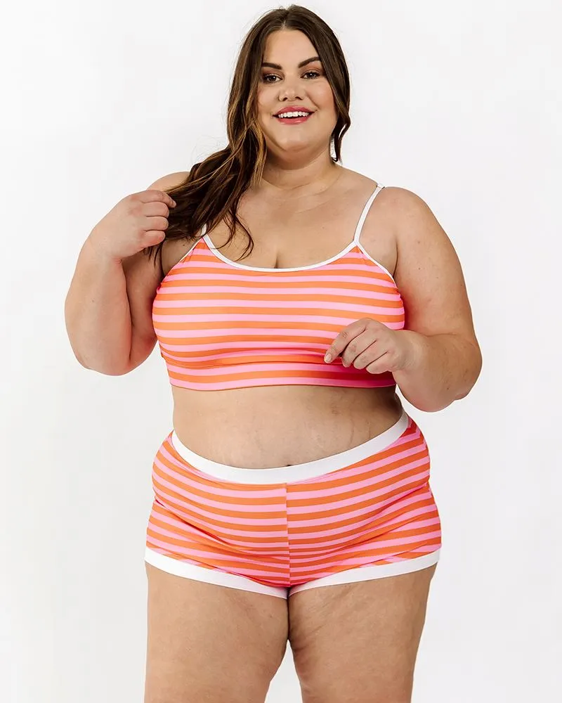 Sherbet Stripe Retro Boy Short