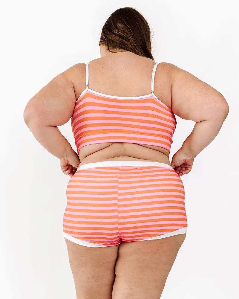 Sherbet Stripe Retro Boy Short