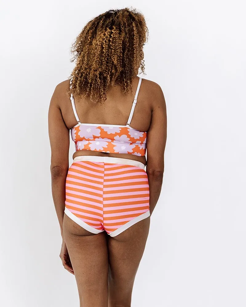 Sherbet Stripe Retro Boy Short