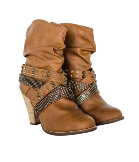 Short Change Booties in Tan